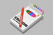 Crayon Box Mockup, a Pens & Pencil Mockup by Permadi Creative (Thumbnail 3 of 4)