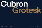Cubron Grotesk 30 %Off, a Sans Serif Font by Horizon Type Foundry (Thumbnail 1 of 16)