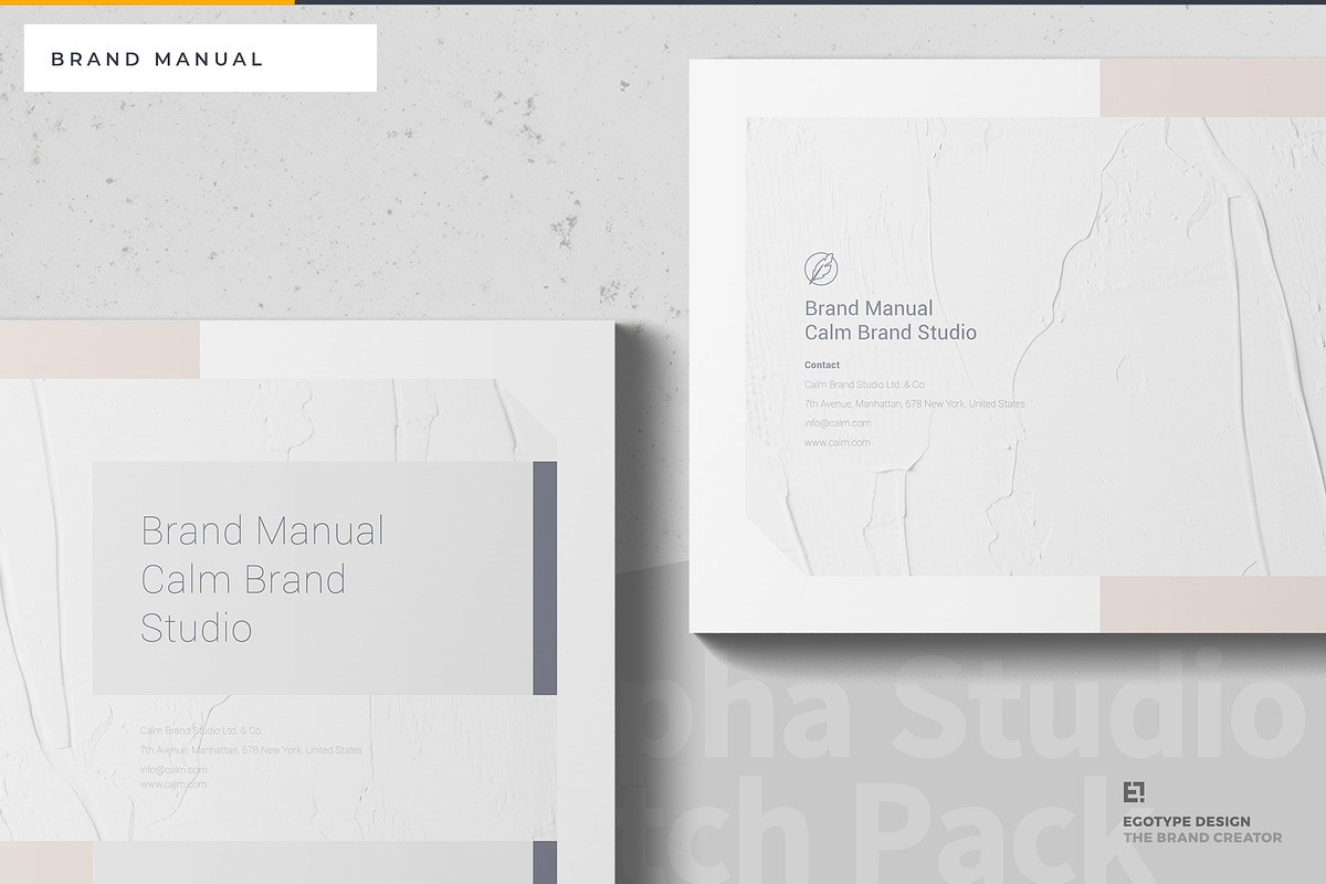 Calm Brand Guidelines, a Brochure Template by Egotype (Photo 12 of 35)