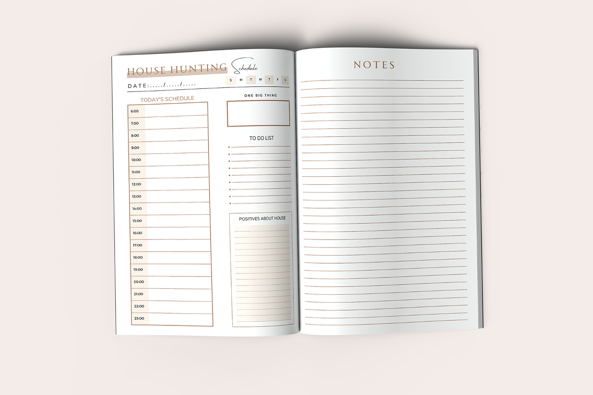 House Hunting Schedule, a Templates & Theme by KDPISH (Photo 3 of 4)