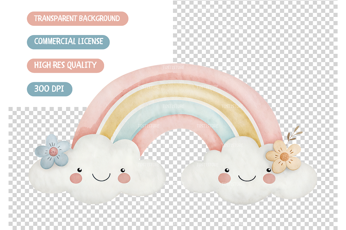 Sun Moon Star Nursery Clipart, an Illustration by TatiMockup (Photo 4 of 4)