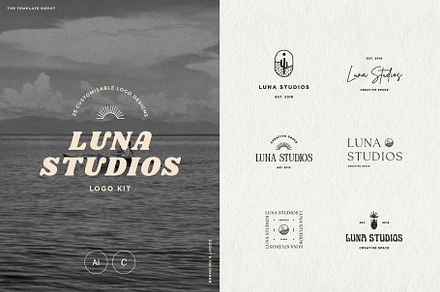 Luna Logo Kit, a Branding & Logo Template by The Template Depot