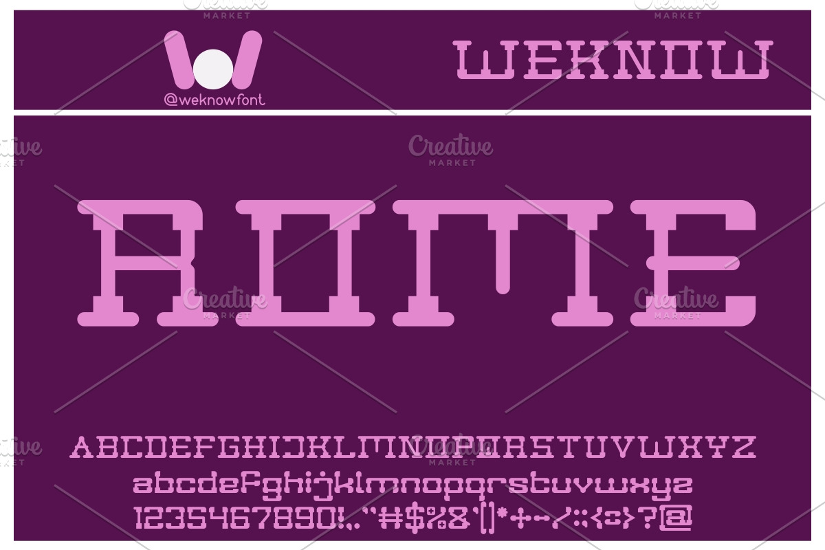 post rock font, a Font by weknow (Photo 3 of 5)