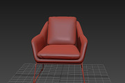 METL LOUNGE CHAIR Industry west, a Furniture 3D Model by NOMODOL (Thumbnail 9 of 11)