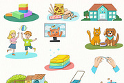 Printable Kids Chore Clip Art PNG, an Education Illustration by svetodesign (Thumbnail 4 of 7)