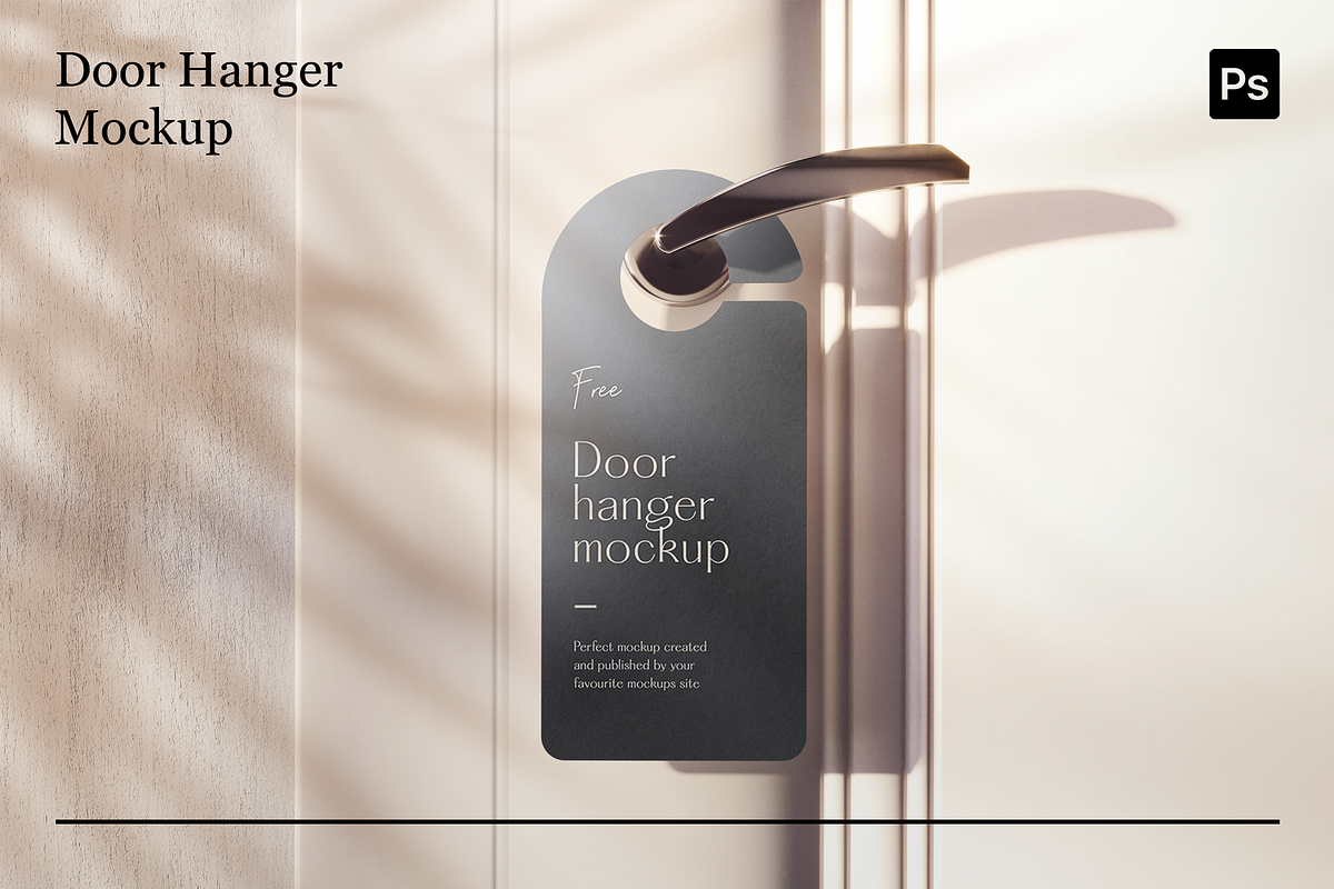 Door Hanger Mockups, a Product Mockup by Xtrahive (Photo 4 of 4)