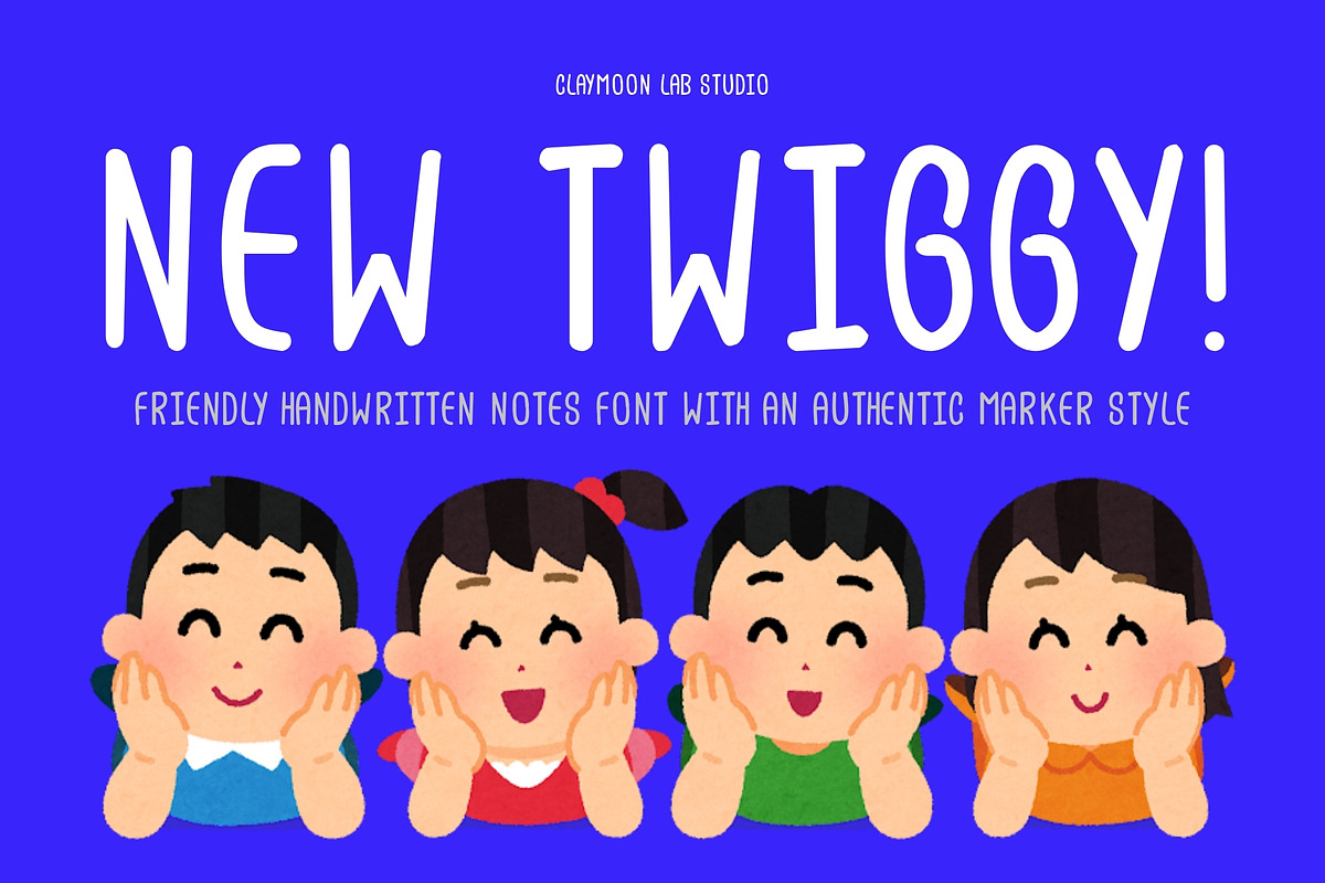 New Twiggy — Handwritten Font, a Handwritten Font by Claymoon Lab (Photo 2 of 14)