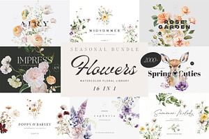 FLORAL BUNDLE - Watercolor Library