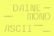 CS Daine Mono Ascii, a Sans Serif Font by Craft Supply Co. (Thumbnail 1 of 8)
