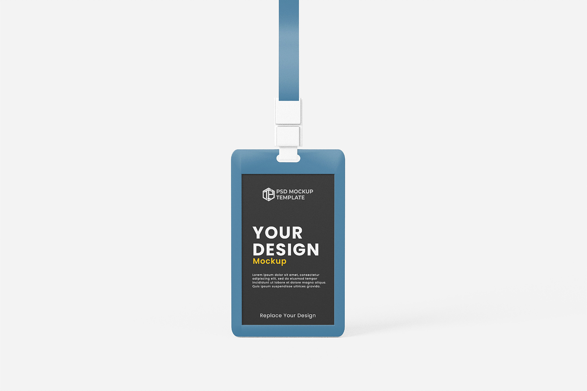 Lanyard / ID Card Holder MockUp PSD, a Merchandise Mockup by Akrinity Digital (Photo 4 of 8)