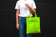 Editable Tote Bag Mockup PSD, a Product Mockup by graphypix (Thumbnail 1 of 4)