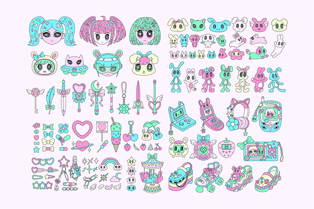 Magical Kawaiicore Illustration Pack, an Object Illustration by The Isian (Photo 2 of 12)