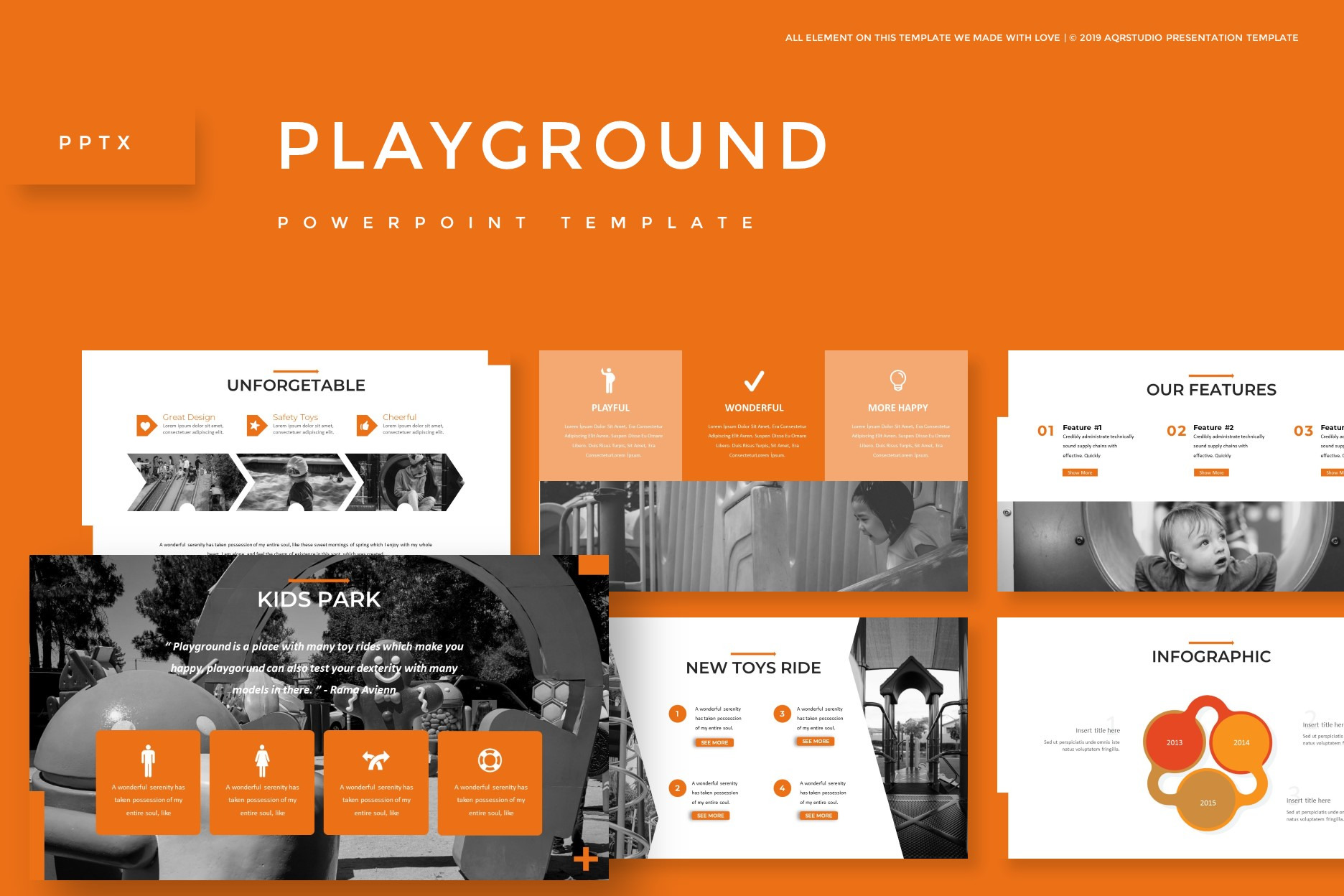 Playground - Powerpoint Template, a Presentation Template by AQR Studio