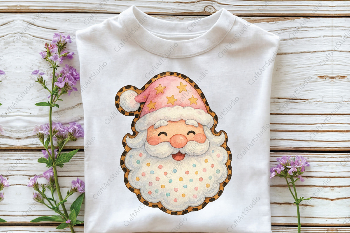 Preppy Santa Christmas PNG, an Illustration by CraftArtStudio (Photo 2 of 4)