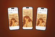World Gratitude Day Event Flyer Set, a Flyer Template by The Good Store (Thumbnail 2 of 2)