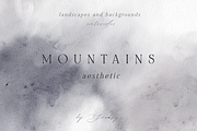 MOUNTAINS aesthetic *watercolor*, a Background Graphic by Youksy (Thumbnail 8 of 16)