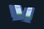 Retro Game Cartridge Mockup, an Advertising Mockup by DSNA Mockup (Thumbnail 3 of 5)