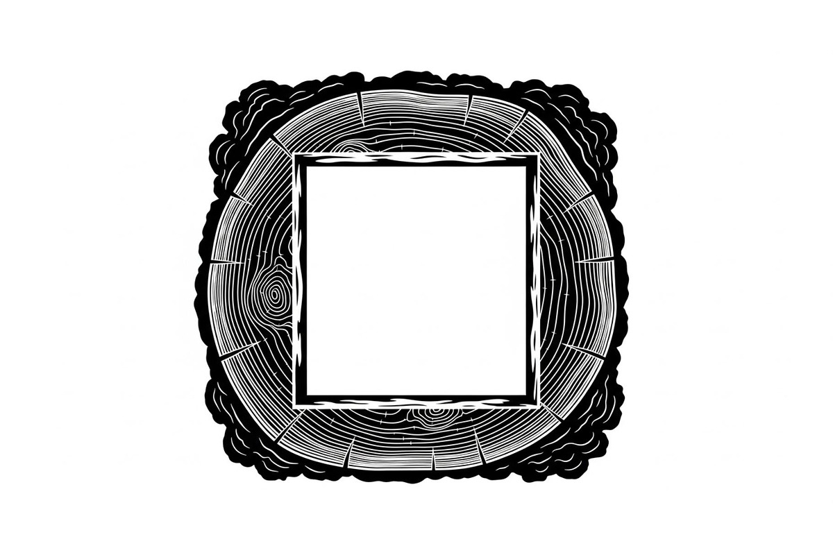 Rustic Wood Slice Frame Bundle, an Illustration by yasushie (Photo 30 of 31)