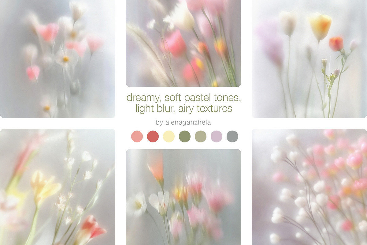 PRIMAVERA - Soft Floral Backgrounds, a Background Graphic by alenaganzhela (Photo 8 of 8)
