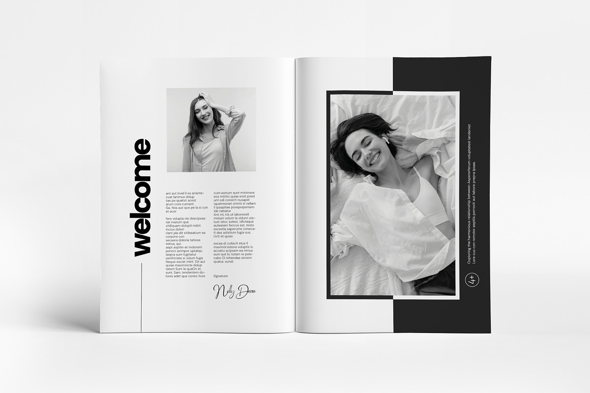 Minimal Portfolio Magazine I Canva, a Brochure Template by PixWork (Photo 3 of 11)