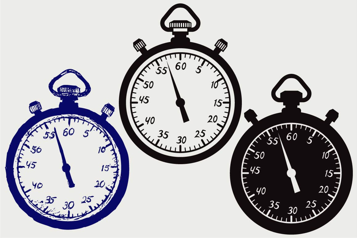 Stopwatch SVG, an Outline Icon by LineworkStock