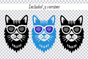 Cat in Sunglasses Sublimation Design, an Object Graphic by ArtIrisArt (Thumbnail 2 of 5)