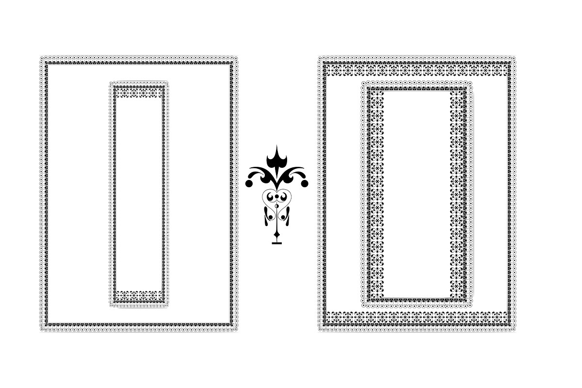 Vintage Dividers and Borders, a Decorative Illustration by Century Library (Photo 6 of 6)