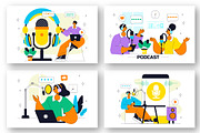 10 Podcast Studio Illustration, a Person Illustration by denayunebgt (Thumbnail 2 of 4)