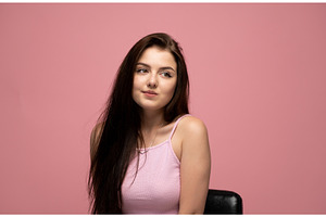 Young brunette woman looking away, a Person Photo by volodymyrshtun13795