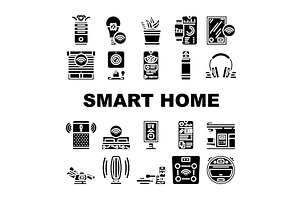 smart home wellness automation icons, a Technology Illustration by pikepicture