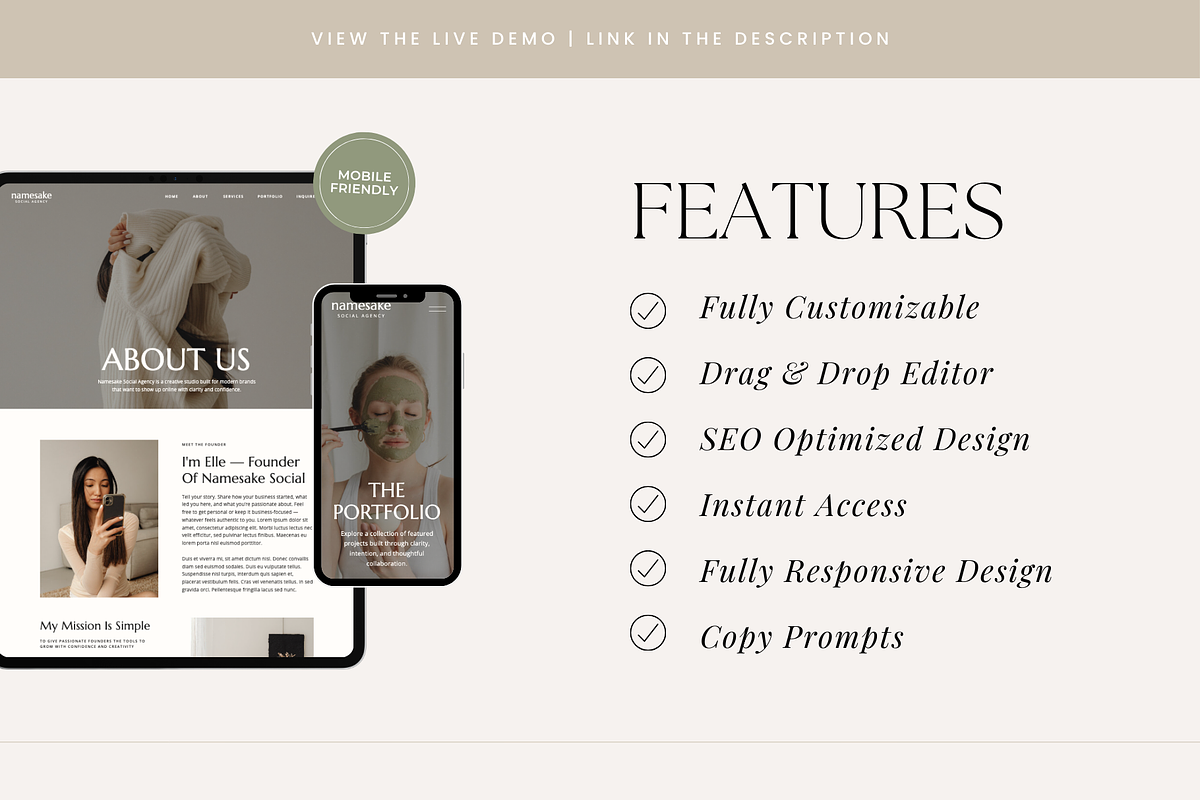 Showit Website Template | Agency, a Websites & App Template by Rosetta Lane Design (Photo 5 of 10)
