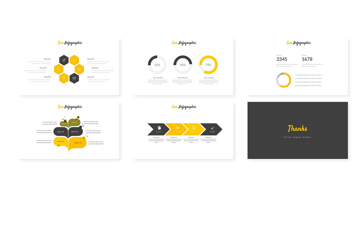 Sticky - Powerpoint Template, a Presentation Template by AQR Studio