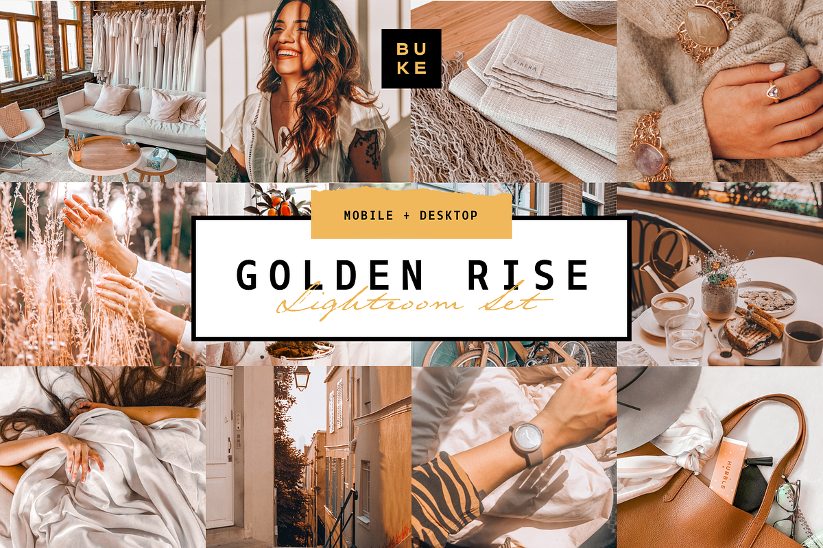 4 Golden Lightroom Presets Bundle, a Preset Add-On by SHOOM HOUSE (Photo 1 of 10)