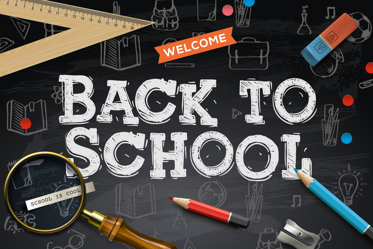 Chalkboard typeface, a Sans Serif Font by PREMIUMVECTOR (Photo 4 of 4)