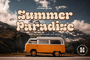 Geska Rolling - Groovy Retro Font, a Slab Serif Font by Kulokale (Thumbnail 8 of 10)