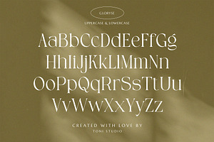 GLORISE Elegant Serif Font