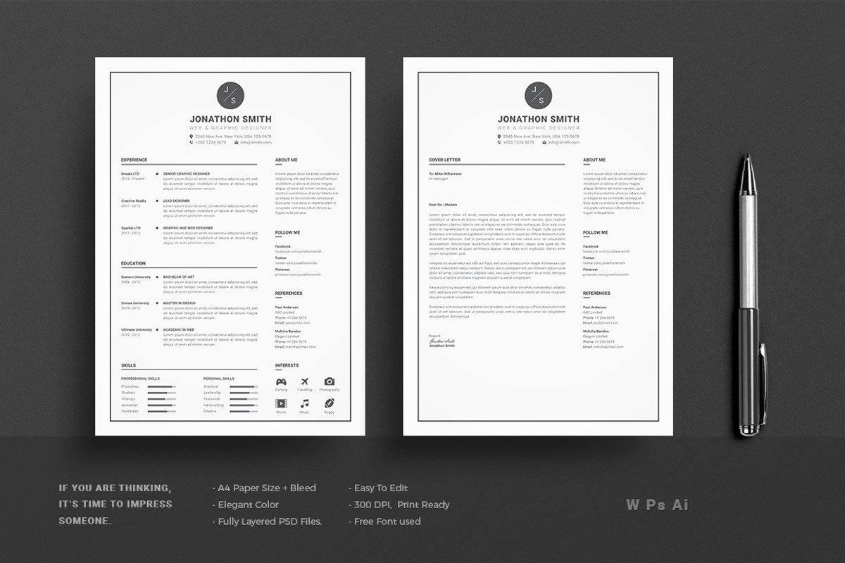 Resume/CV, a Resume Template by Diverter (Photo 2 of 5)