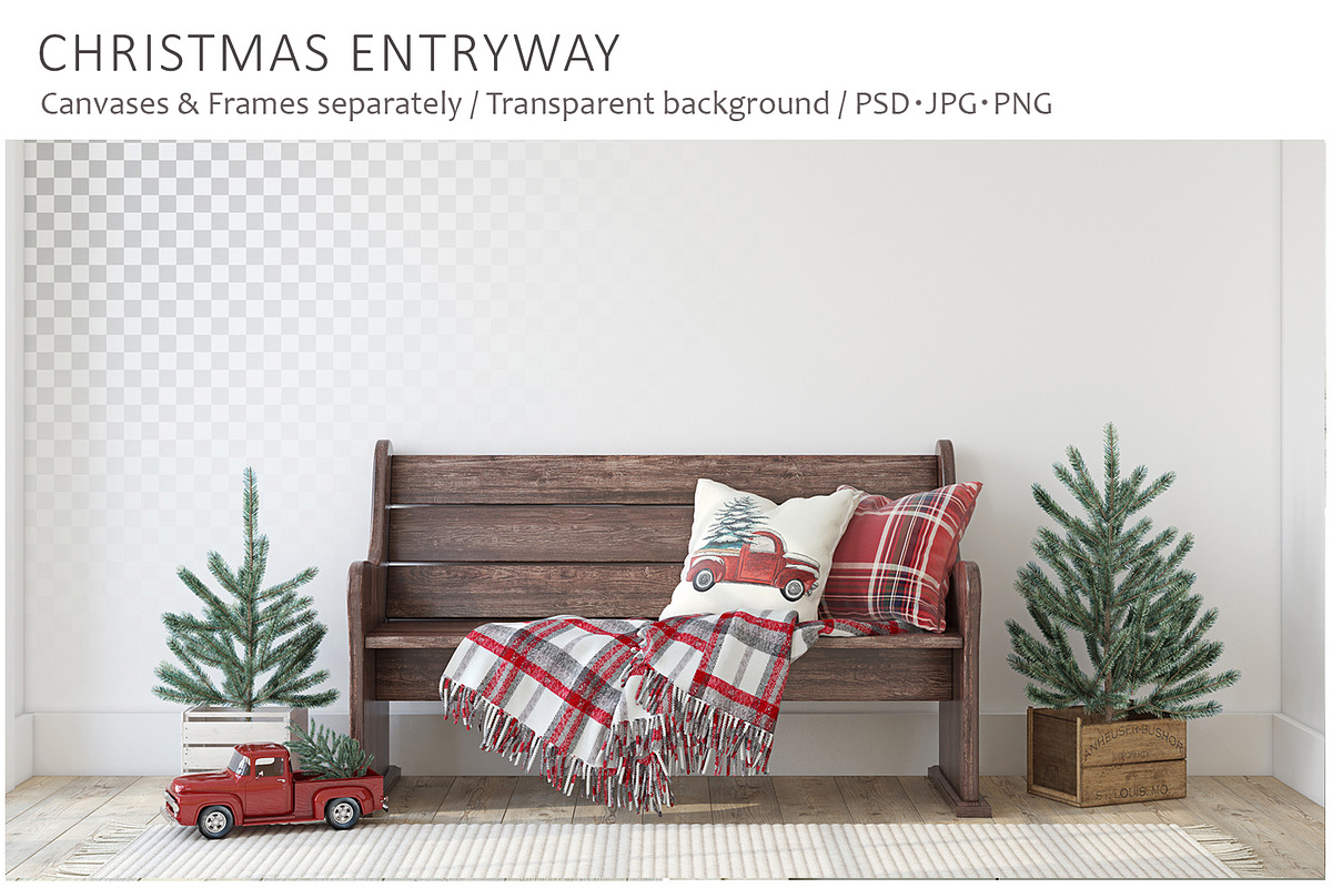 BIG BUNDLE Christmas Mockups, a Poster Template by MyHomeMockups (Photo 7 of 11)