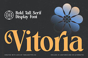 Vitoria Bold Tall Serif Display Font, a Serif Font by timelesstype.co (Thumbnail 1 of 20)