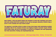 Faturay - Fun Sans Font, a Sans Serif Font by Snape Design Studio (Thumbnail 2 of 12)