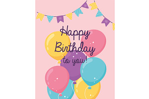 happy birthday to you, an Illustration by studiogstock
