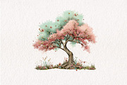 Tree Happy Spring Sublimation, an Illustration by CreationArt (Thumbnail 10 of 10)