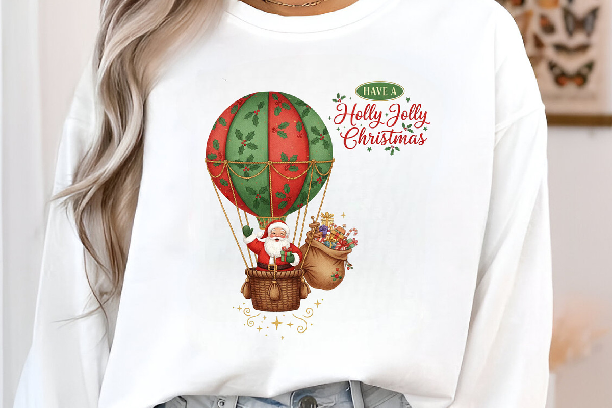 Have a Holly Jolly Christmas, Retro, an Illustration by DreamArtGraphic (Photo 3 of 5)