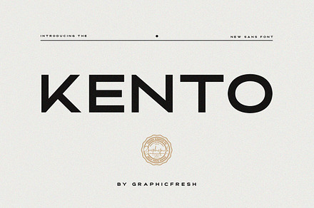 Kento - The Modern Sans Font, a Sans Serif Font by Graphicfresh