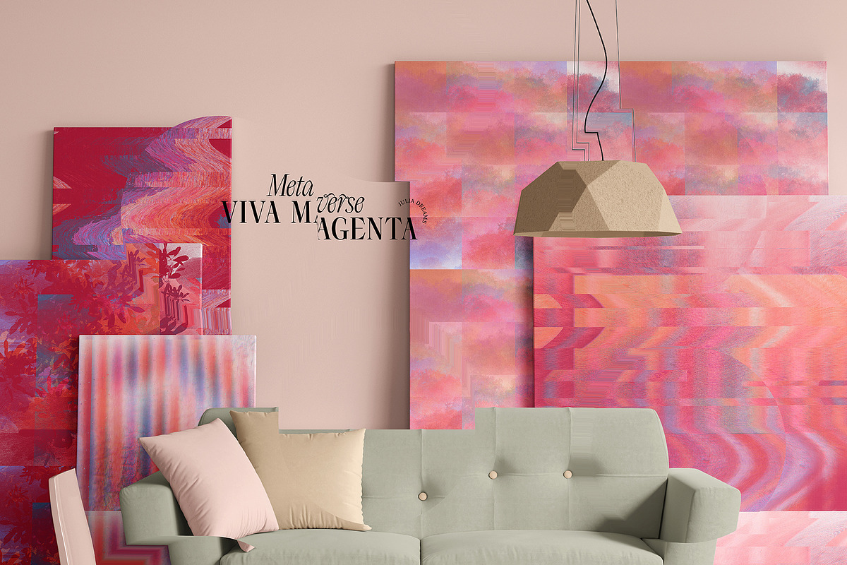 Viva Magenta Textured Collection, a Texture Graphic by Julia Dreams (Photo 6 of 10)