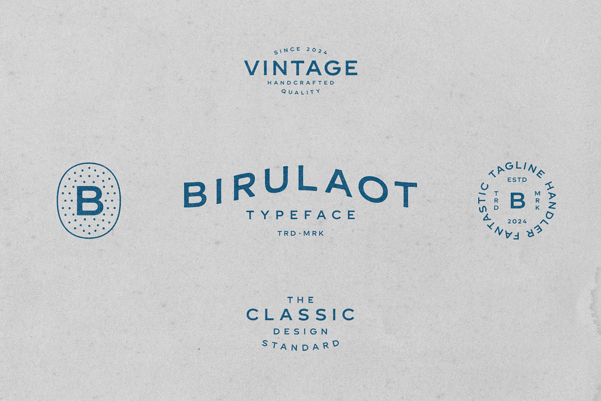 BIRULAOT TYPEFACE, a Serif Font by BLVSUPPLY (Photo 1 of 7)