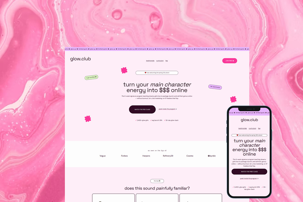 Webinar Squarespace Website Template, a Squarespace Template by Gem Media (Photo 1 of 6)