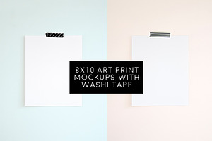 5 Blank 8x10 Art Prints Bundle