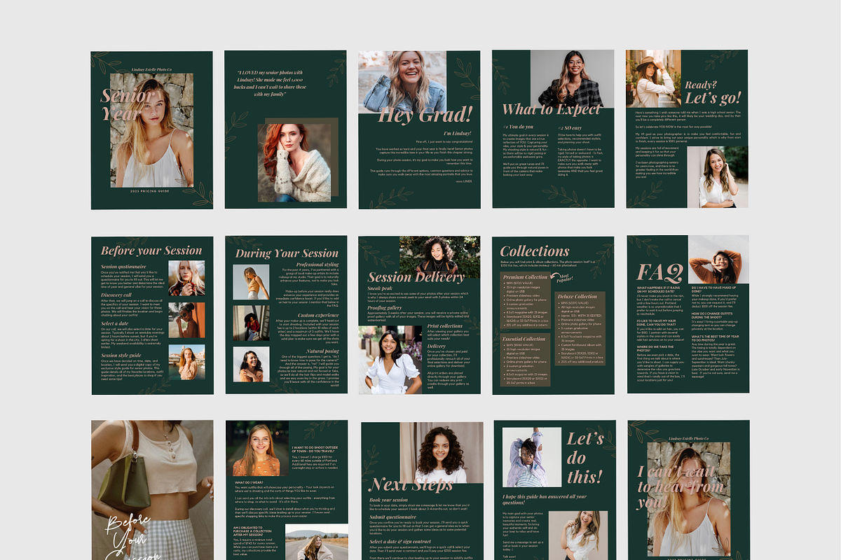 TEAL Senior Photography Template, a Magazine Template by Signature Edits (Photo 8 of 11)