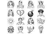 Mental Health Emotion Icons, an Object Graphic by RT Studio (Thumbnail 2 of 4)